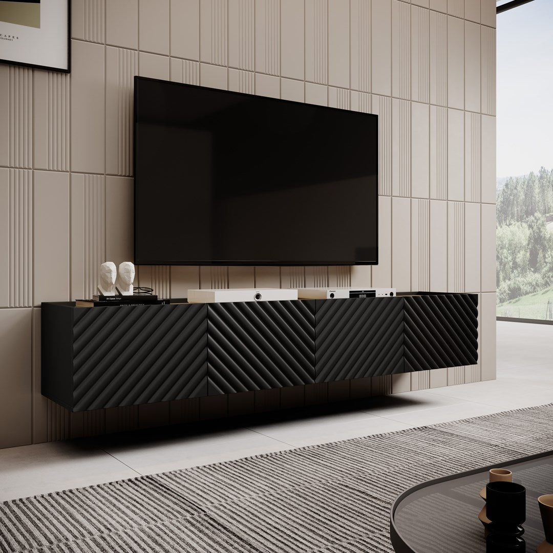 ONDA 4D RTV Cabinet 200x40x35-54 Black
