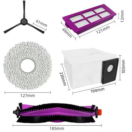 Midea Spare Parts Kit - Includes Brushes and Mop Pads - Model 42966219