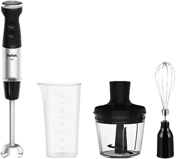 Tefal Immersion Blender 1000W 20 Speeds Stainless Steel HB 673830