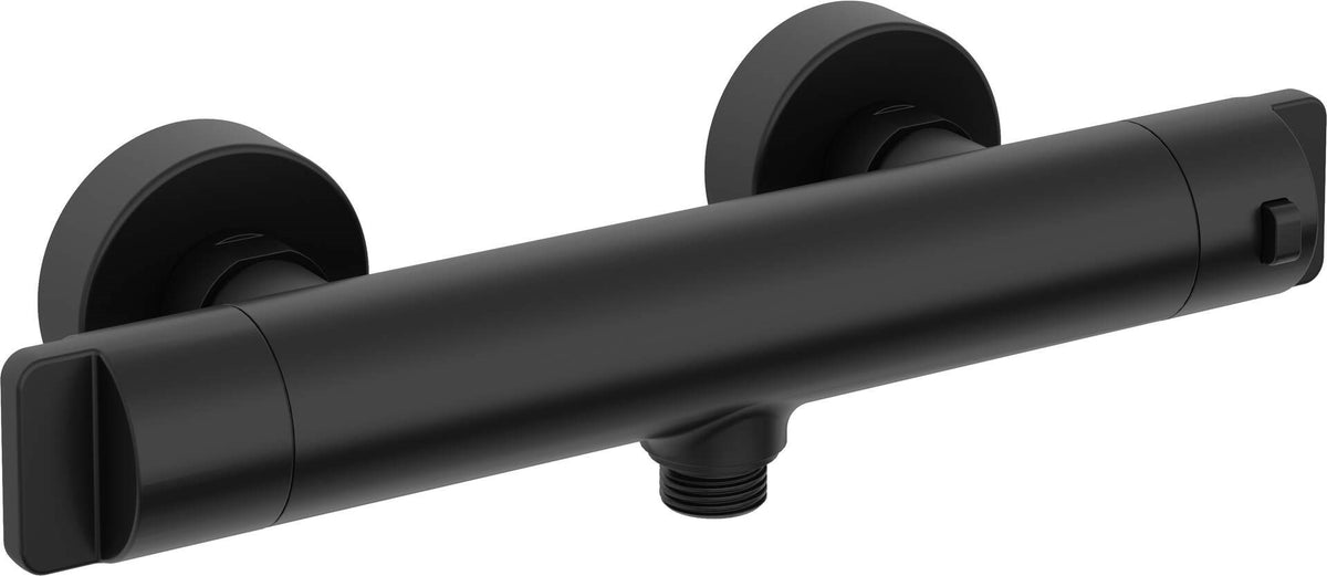 Deante Thermostatic Shower Faucet Wall-Mounted Two-Lever NERO