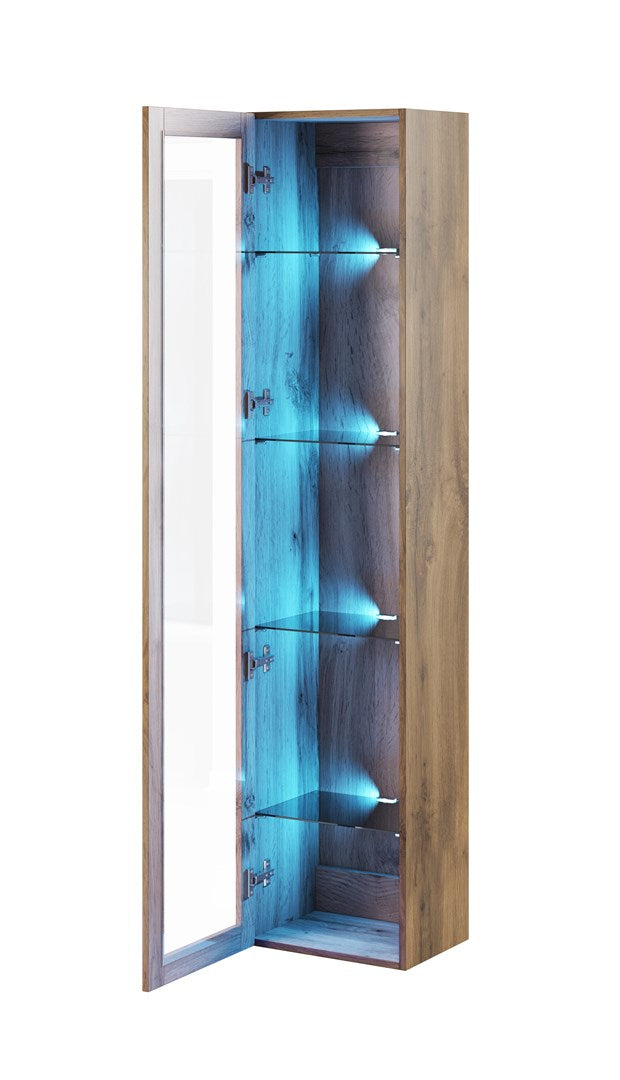Cama Glass-case VIGO '180' 180/40/30 Wotan Oak
