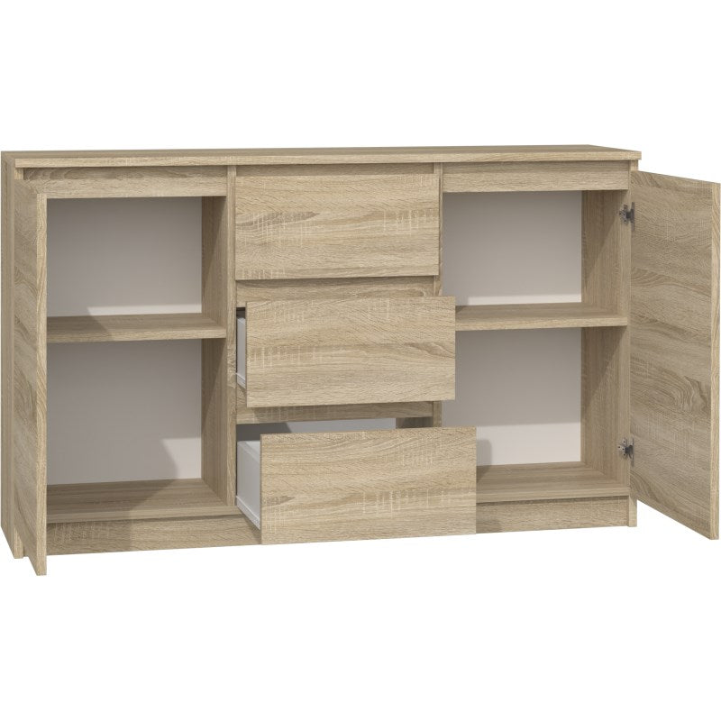 Topeshop Chest of Drawers 2D3S Sonoma Oak 120 Modern