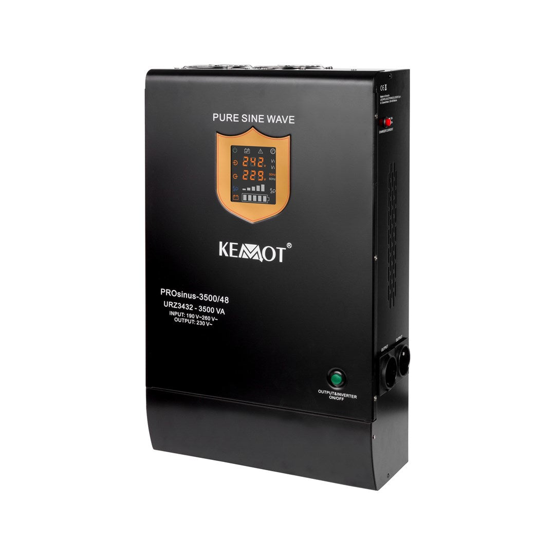 KEMOT UPS Power Supply 3500 VA Pure Sine Wave Inverter Wall-Mounted URZ3432