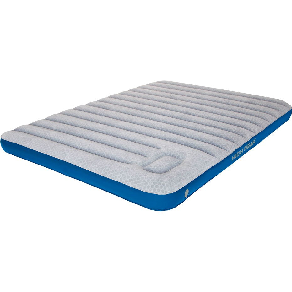 High Peak Air Mattress Double Self-Inflating 250 kg Light Grey Blue M0678