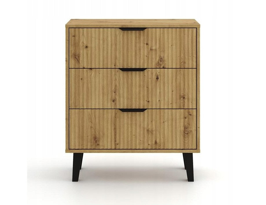 SCANDI 3S Slim Chest of Drawers Artisan Oak