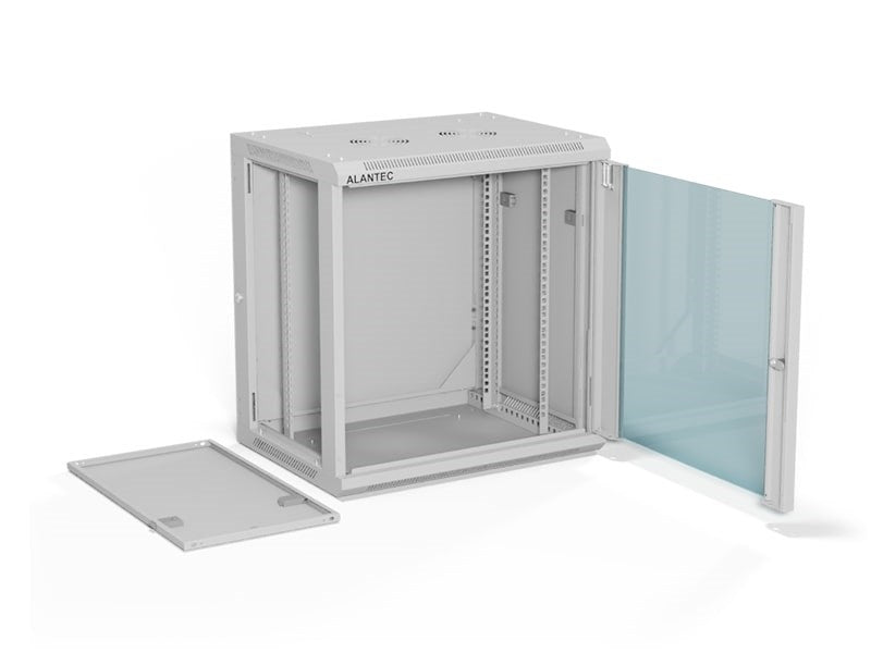 A-LAN 19" 12U Wall-Mounted Cabinet Grey Dimensions: 600x450 mm Lockable