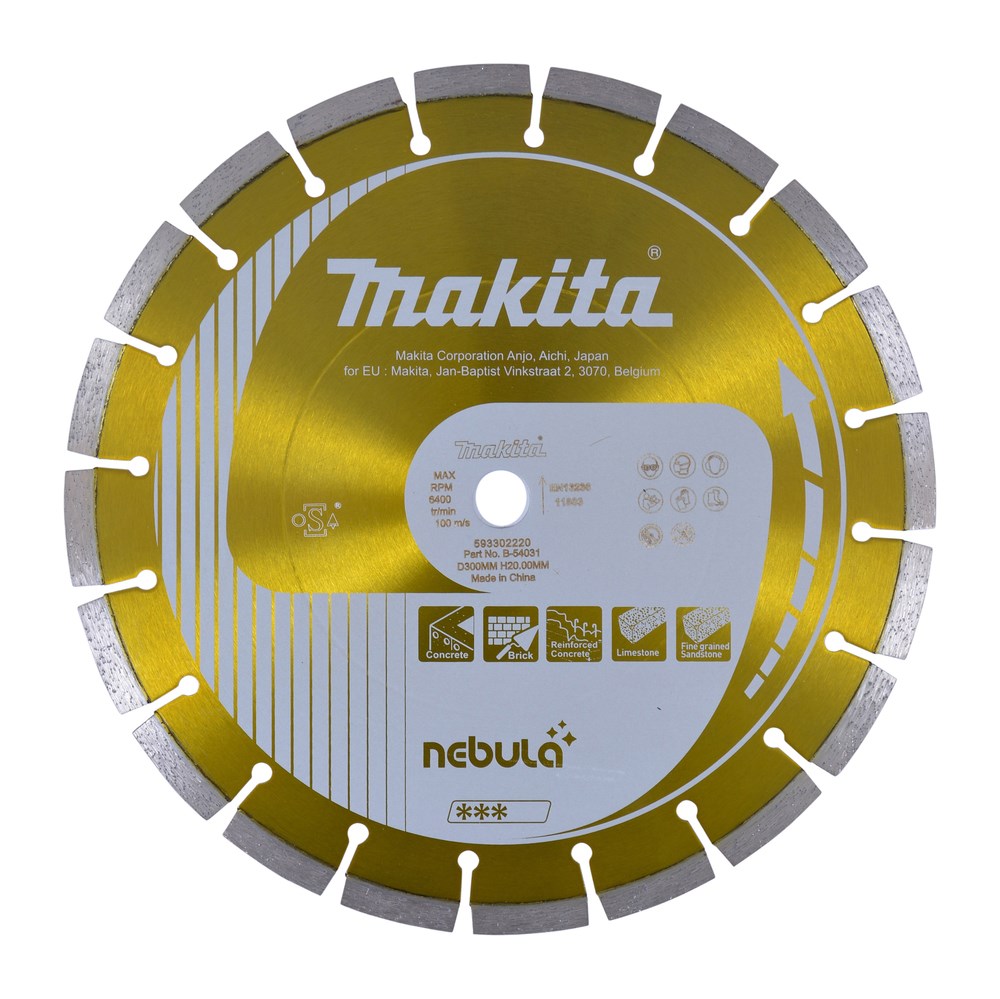 Makita Diamond Blade 300x20mm Segment (Dry/Wet) Co