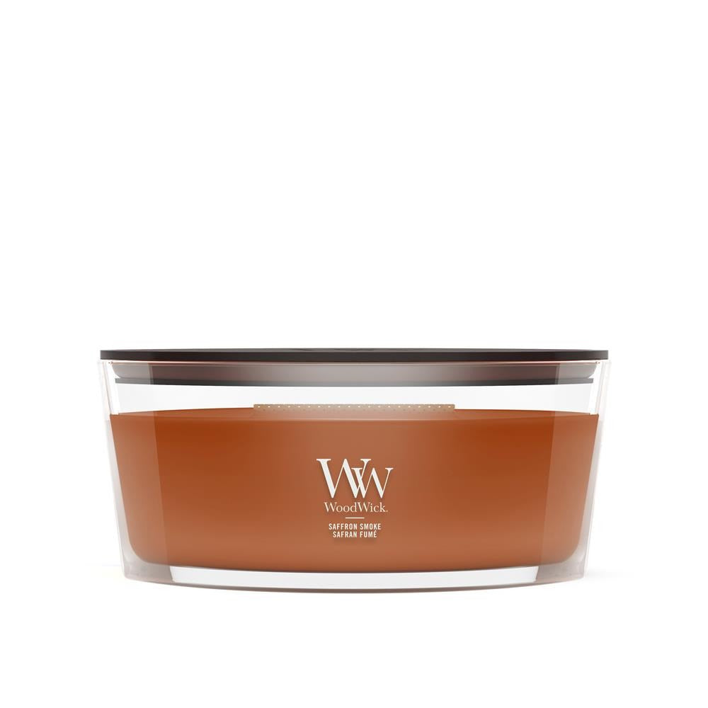 WoodWick Saffron Smoke Wax Candle Ellipse Brown 1 pc | Model: 2674520E