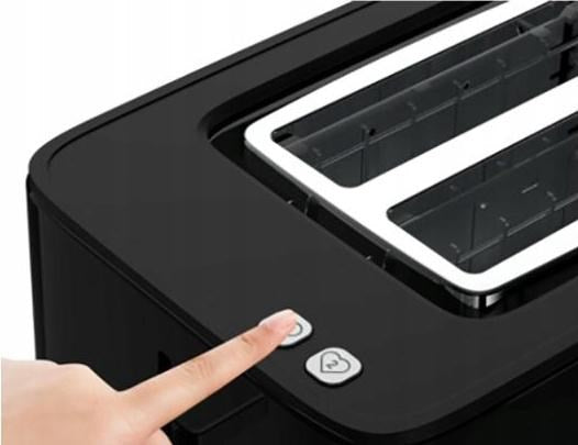 Tefal TT6408 Toaster 2 Slice Black 850 W