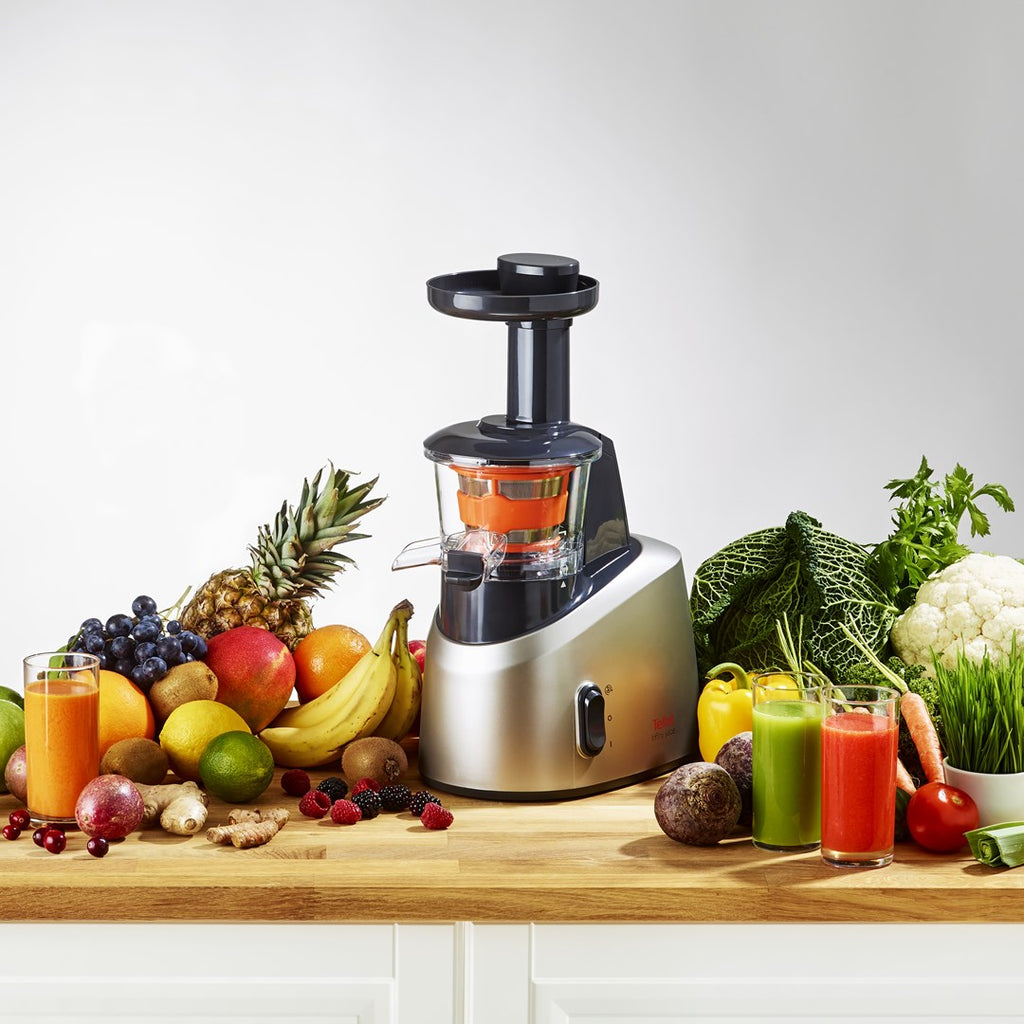 Tefal Juice Extractor ZC255B, 200 W, 0.8 L Bowl, Grey/Silver