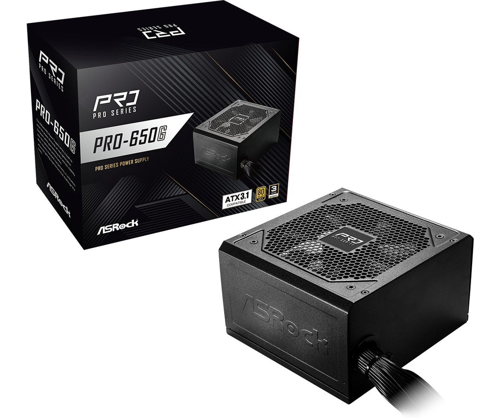 ASRock PRO-650 G 650W 80 PLUS Gold Power Supply