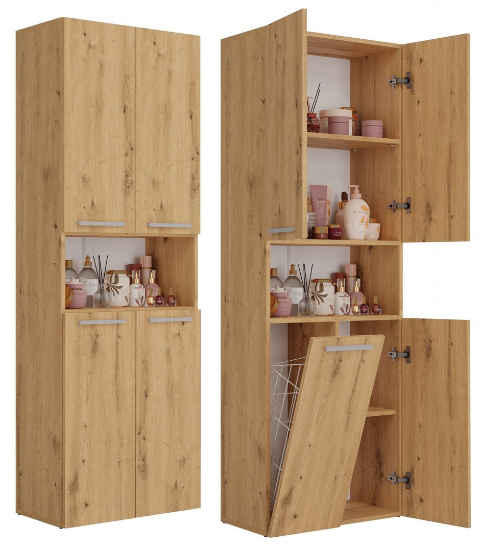 Topeshop NEL DK 1K - Bathroom Storage Cabinet Oak