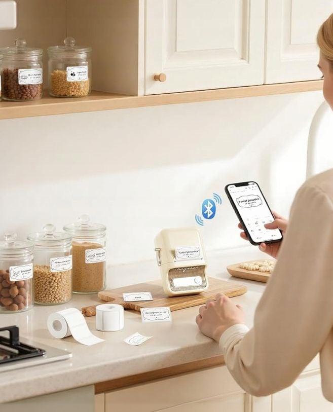Niimbot B21 S Label Printer Wireless White Thermal Technology Compatible with PC, Android, iOS