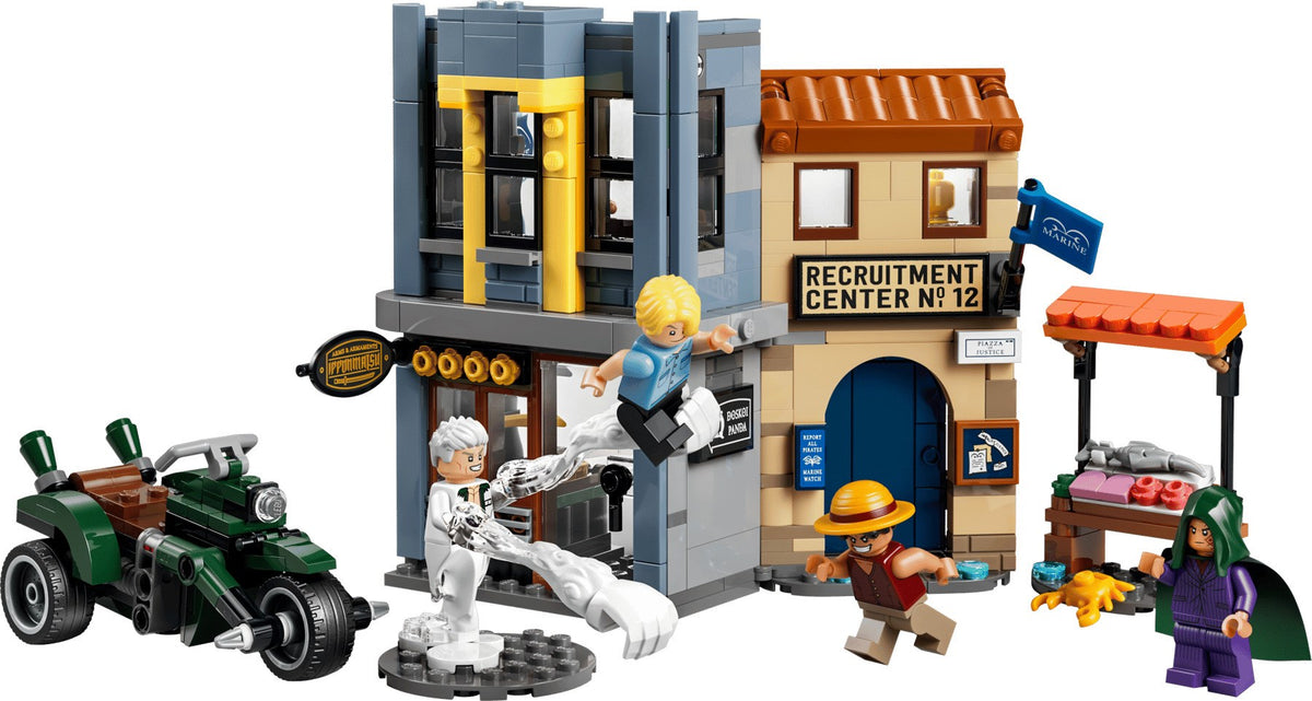 LEGO Building Blocks Showdown with Captain Smoker Set 75642 - 547 Pieces, 4 Minifigures