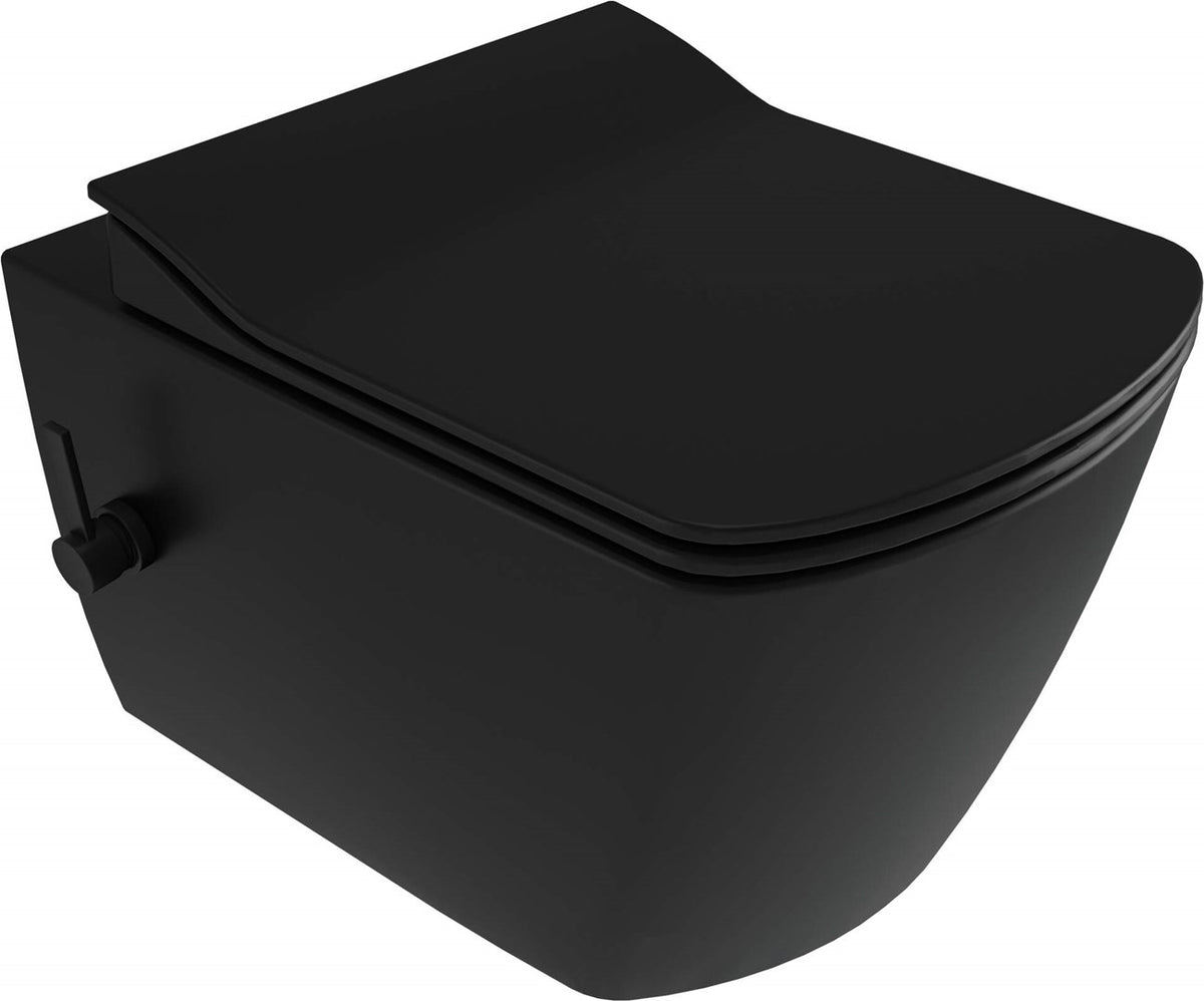 Deante Wall-Hung Toilet with Bidet Function Ceramic Black Blur CDZ NWPW