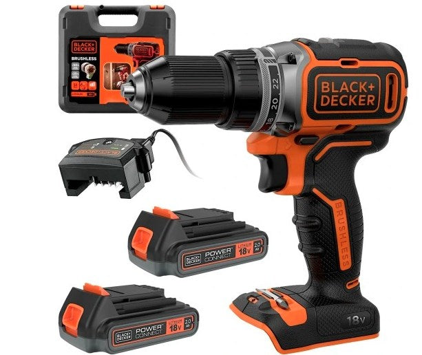 BLACK+DECKER SCREWDRIVER 18V BL186KB 52Nm