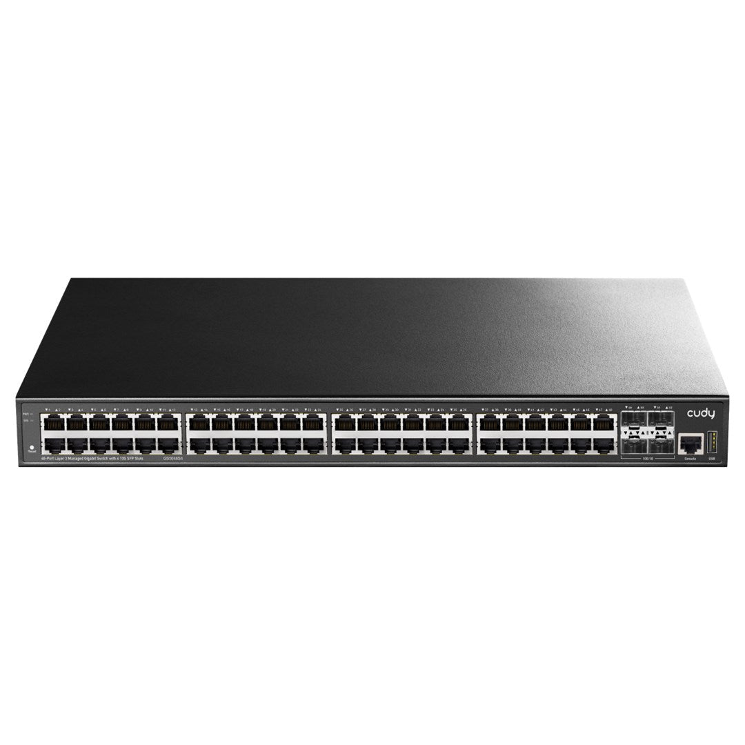 Cudy Managed L3 Network Switch GS5048S4 Gigabit Ethernet (10/100/1000) Black
