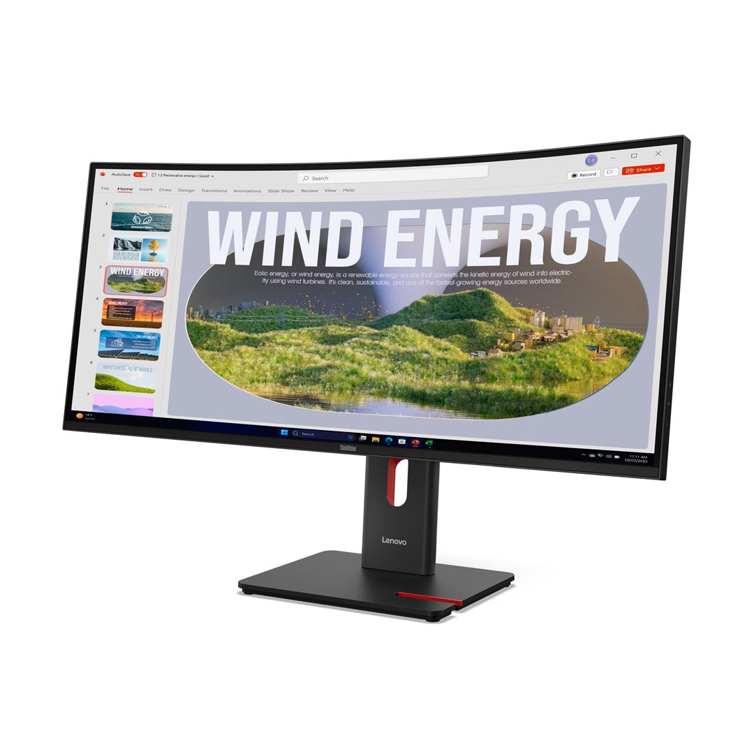 Lenovo T34WD-40 Professional LCD Monitor for Office Use