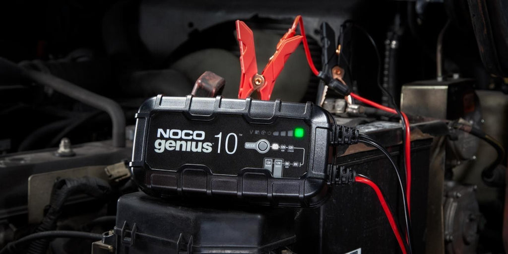 NOCO GENIUS10 EU - 10A Battery Charger - for 6V/12V Batteries - Maintenance and Desulfurization Function (GENIUS10EU)