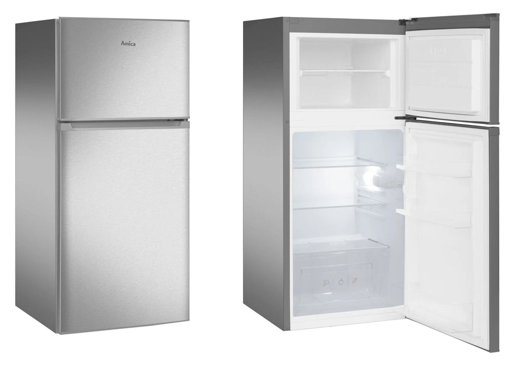 Amica Silver Refrigerator with Freezer 167 L FD2015.4X(E)