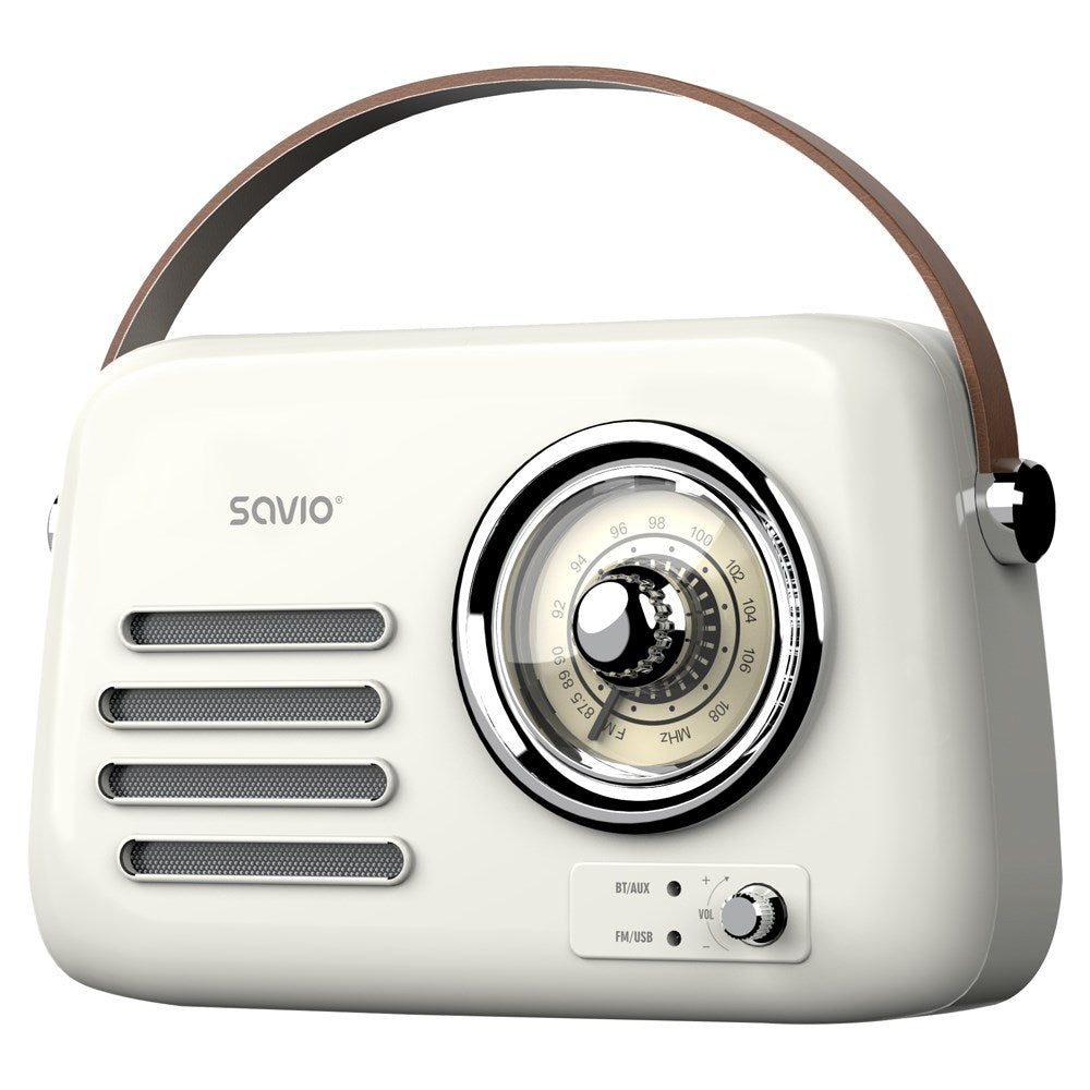 SAVIO RS-02 Portable Radio White