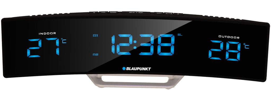 Blaupunkt CR12BK radio Clock Digital Black  Silver