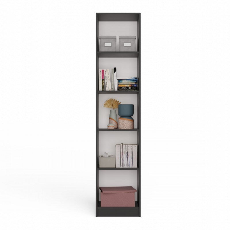 Onyx R40 Anthracite Bookcase - Classic Shelf for Books and Files