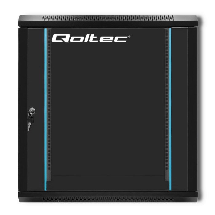 Qoltec 19 RACK Cabinet 12U 600x635x450 Black Hanging