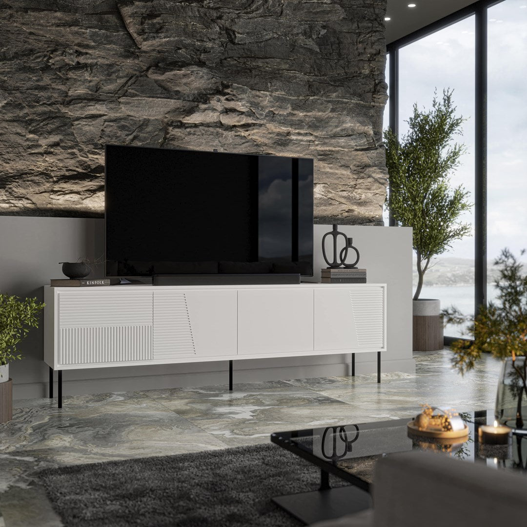 ABI RTV Cabinet 4D 200x38x62 White Matt