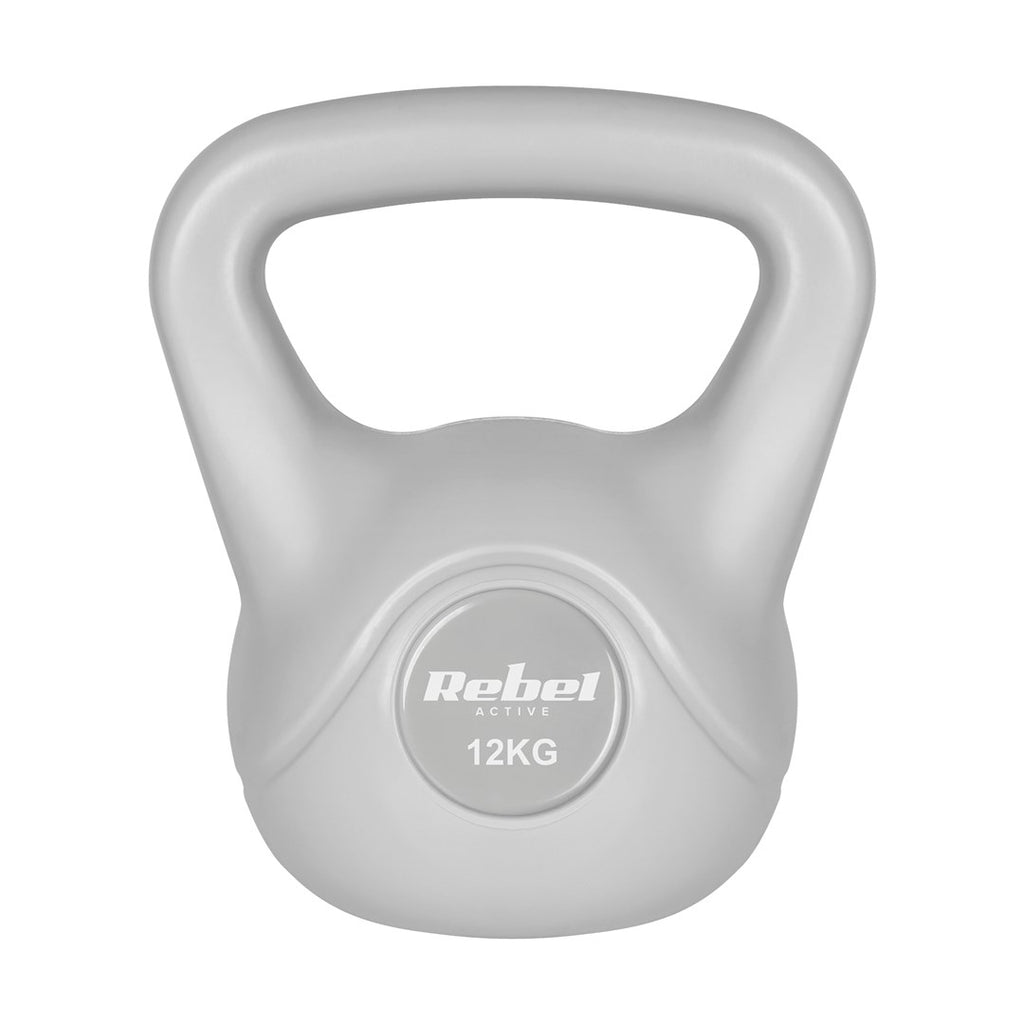 REBEL ACTIVE Kettlebell 12 kg Bituminous Gray