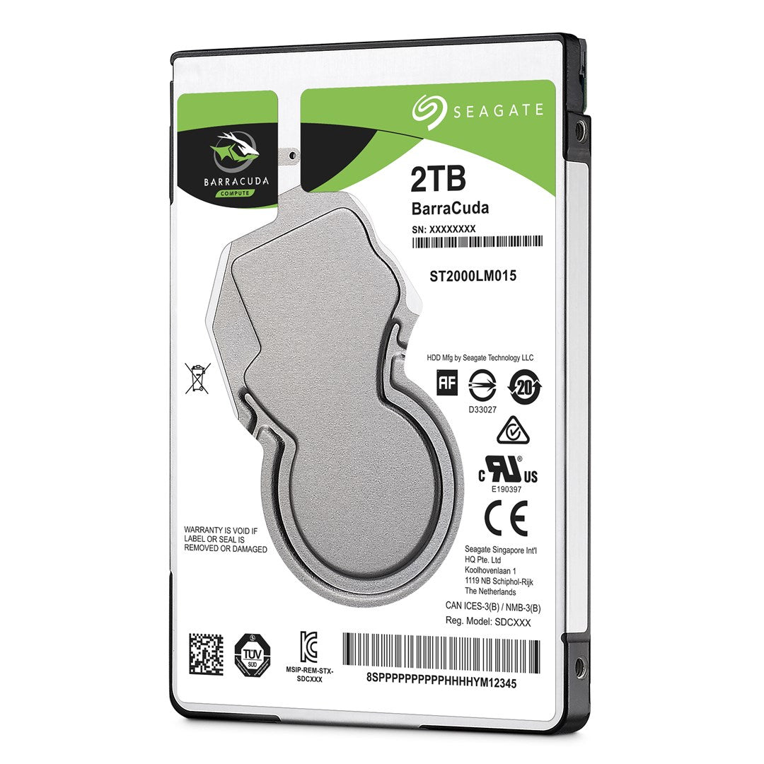 Seagate Guardian BarraCuda ST2000LM015 - Internal Hard Drive - 2TB - 2.5" 6Gb/s