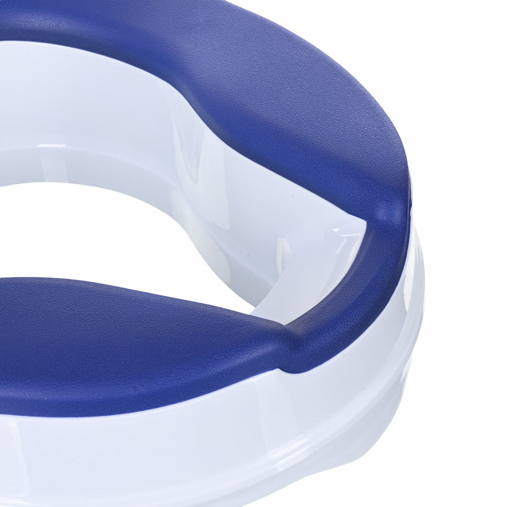 ActionMed Toilet Seat with Lid NT500AM 10 cm White/Blue For Seniors