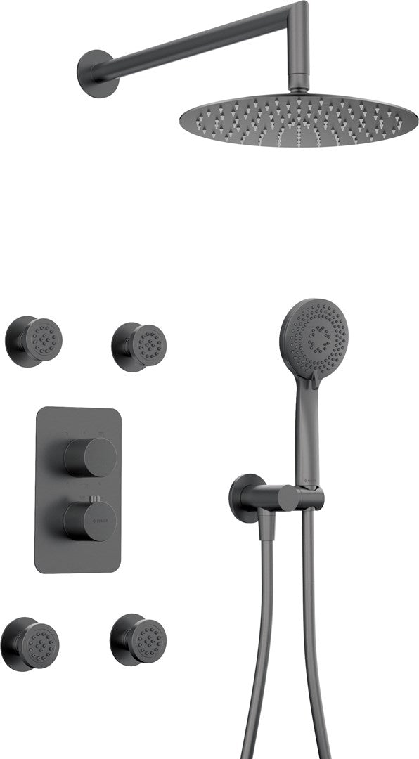 deante Shower Set with Thermostatic Box BXYVDEBT 8300 g 200 mm Width 480 mm Length 340 mm Height