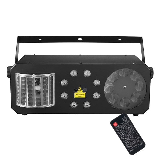 Light4Me PARTY III V2 Multi-Effect LED Derby Gobo Light 453x313x234 mm 5908249820807