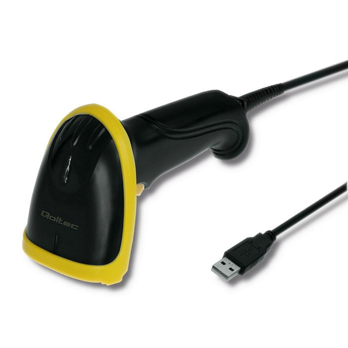 Qoltec 50867 Laser Reader 1D 2D USB Black