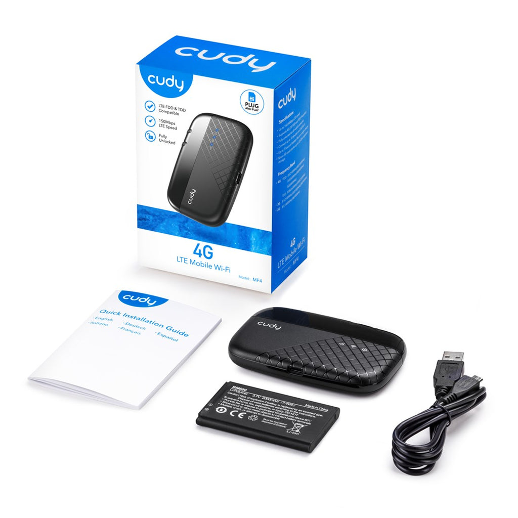 CUDY Portable Router 2.4 GHz 150 Mbit/s MF4