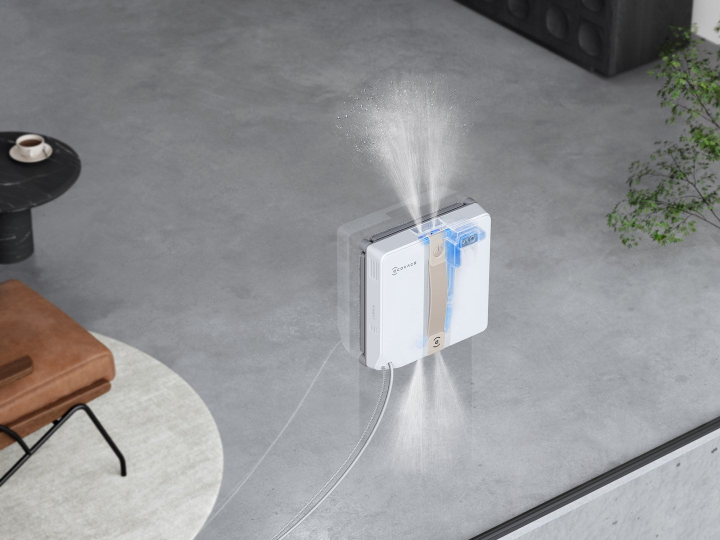 Ecovacs Window Cleaning Robot Ultrasonic Spray 215mm Mini