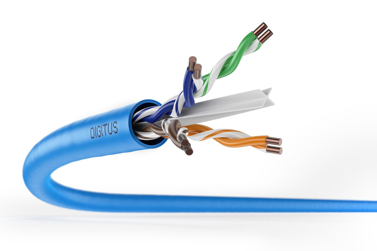 Digitus CAT 6A U/UTP data cable - installation cable  100 m paper box  simplex  Dca