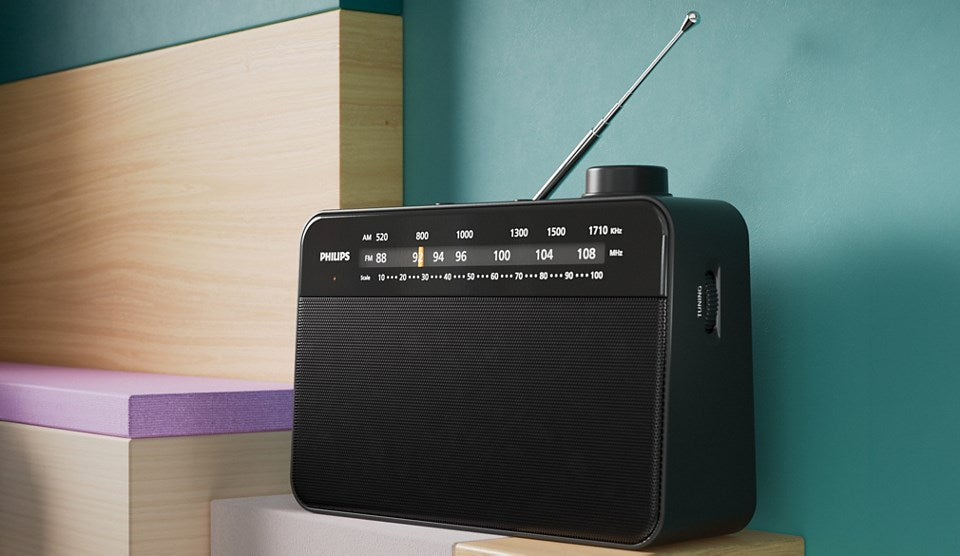 Philips TAR2509 Portable FM/MW Radio Black (TAR2509/10)