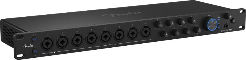 Fender Quantum LT 16 EU USB-C Audio Interface, 192 kHz Sample Rate, Black, FENDER QUANTUM LT 16 EU