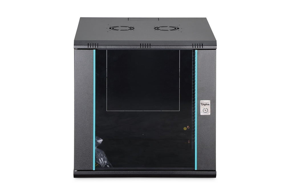 DIGITUS Wall Mounted Rack 12U Steel Glass 600x620x600mm DN-37111