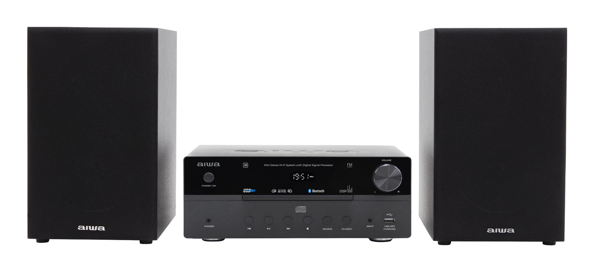 Aiwa MSBTU-550 Home Audio System 50W Black