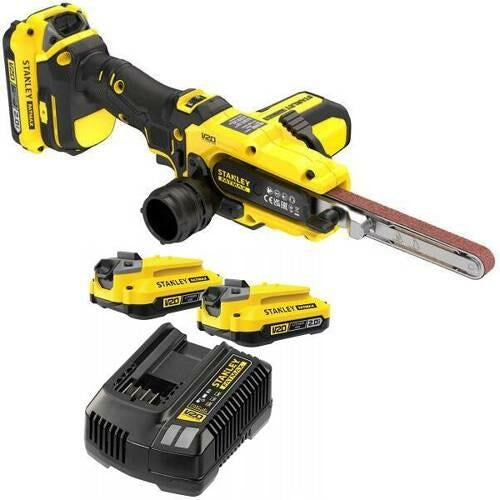 STANLEY FATMAX V20 Cordless Band File 18V with 2x 2.0Ah Batteries and Case - SFMCE210D2K-QW