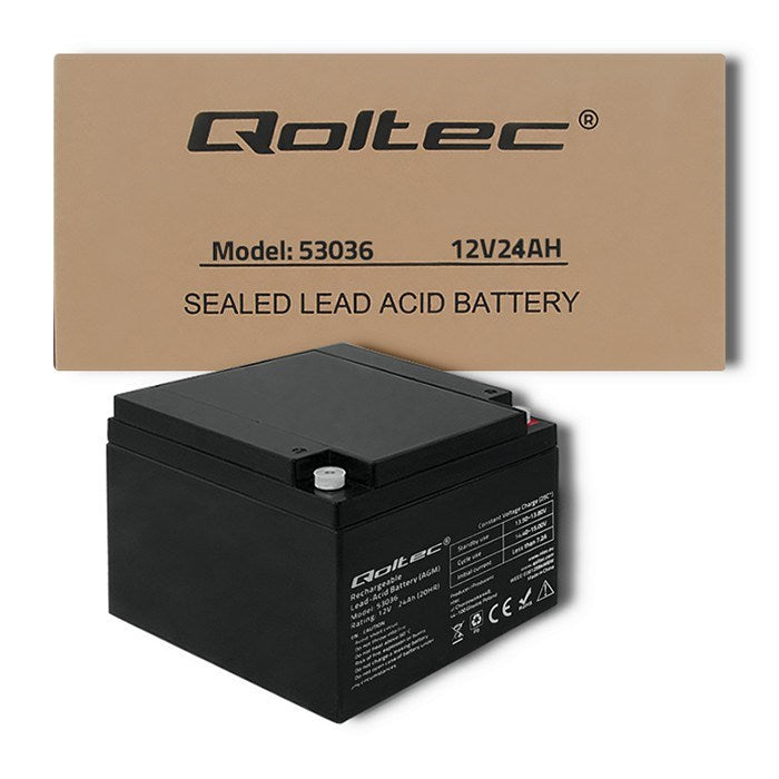 Qoltec AGM Battery UPS Battery Bly