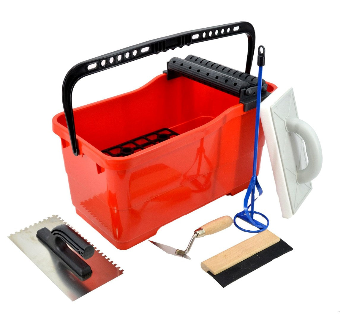 AWTOOLS Tiling Set with Bucket 2000 g Dimensions: 550 mm x 270 mm x 270 mm Model 654959