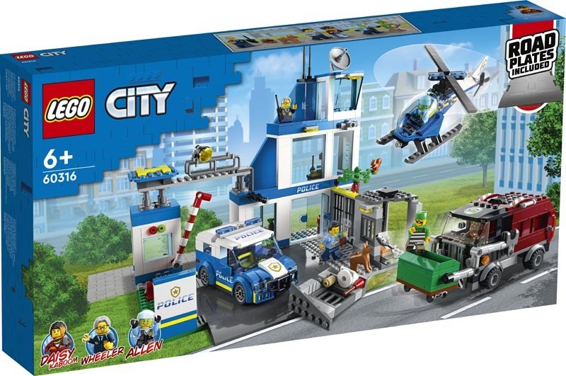 LEGO City 60316 Police Station Building Set - 668 Pieces