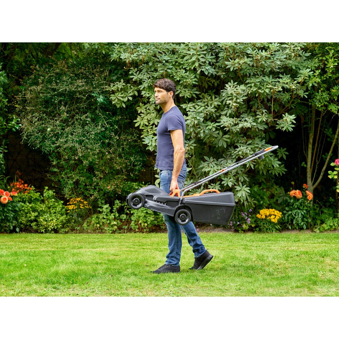 Black & Decker BEMW351-QS Lawn Mower Walk Behind Black Orange