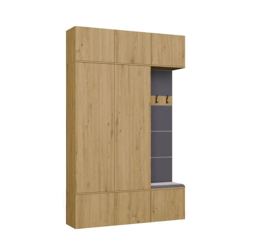 HAGA III 2SZ1W Wardrobe – Artisan Oak