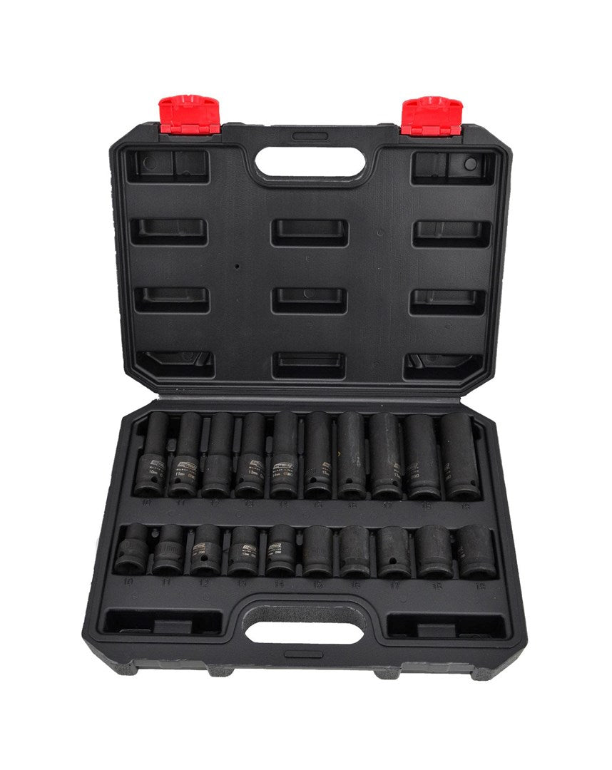AWTOOLS Socket Set Comprehensive 3000 g Weight 320 mm Length AW38695BL