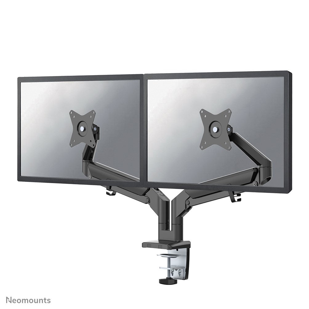 Neomounts DS70-810BL2 Dual Monitor Desk Mount - 17" to 32" - Black - Tiltable, Swivel, Height Adjustable